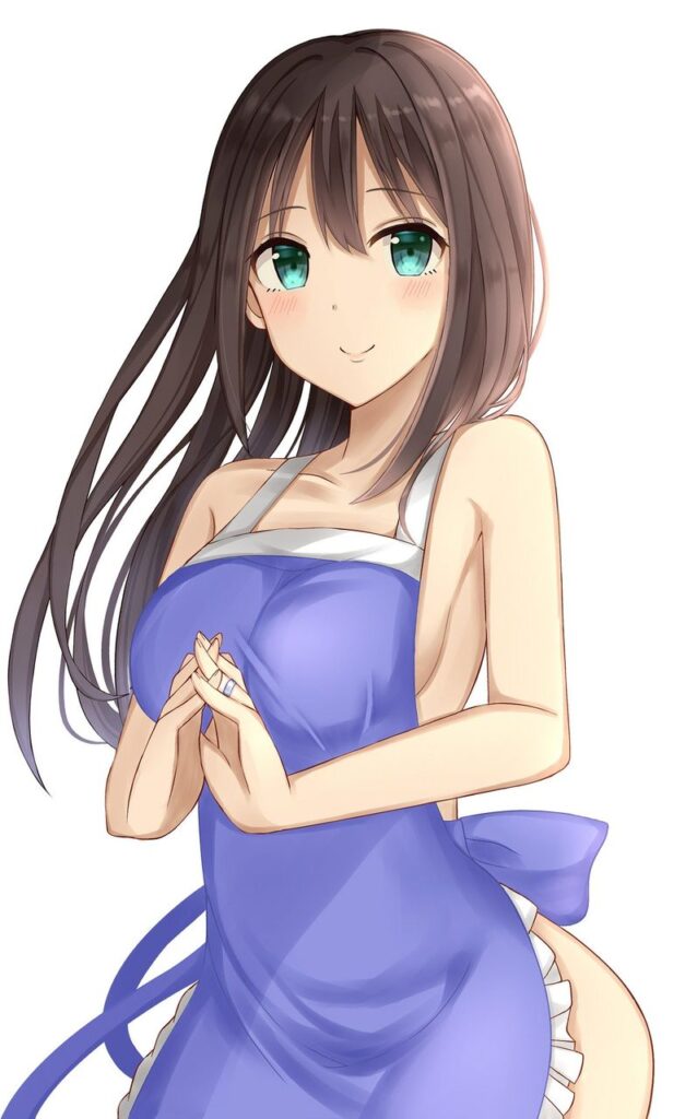 裸エプロンのエロ画像 14