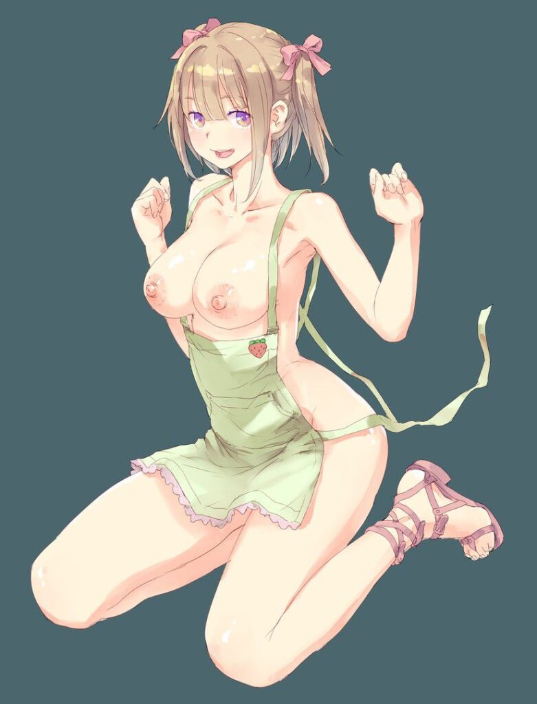 裸エプロンのエロ画像 15