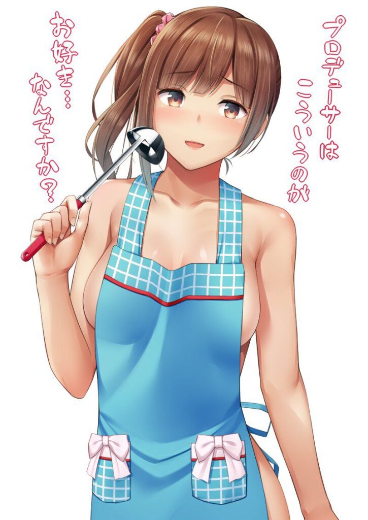 裸エプロンのエロ画像 5