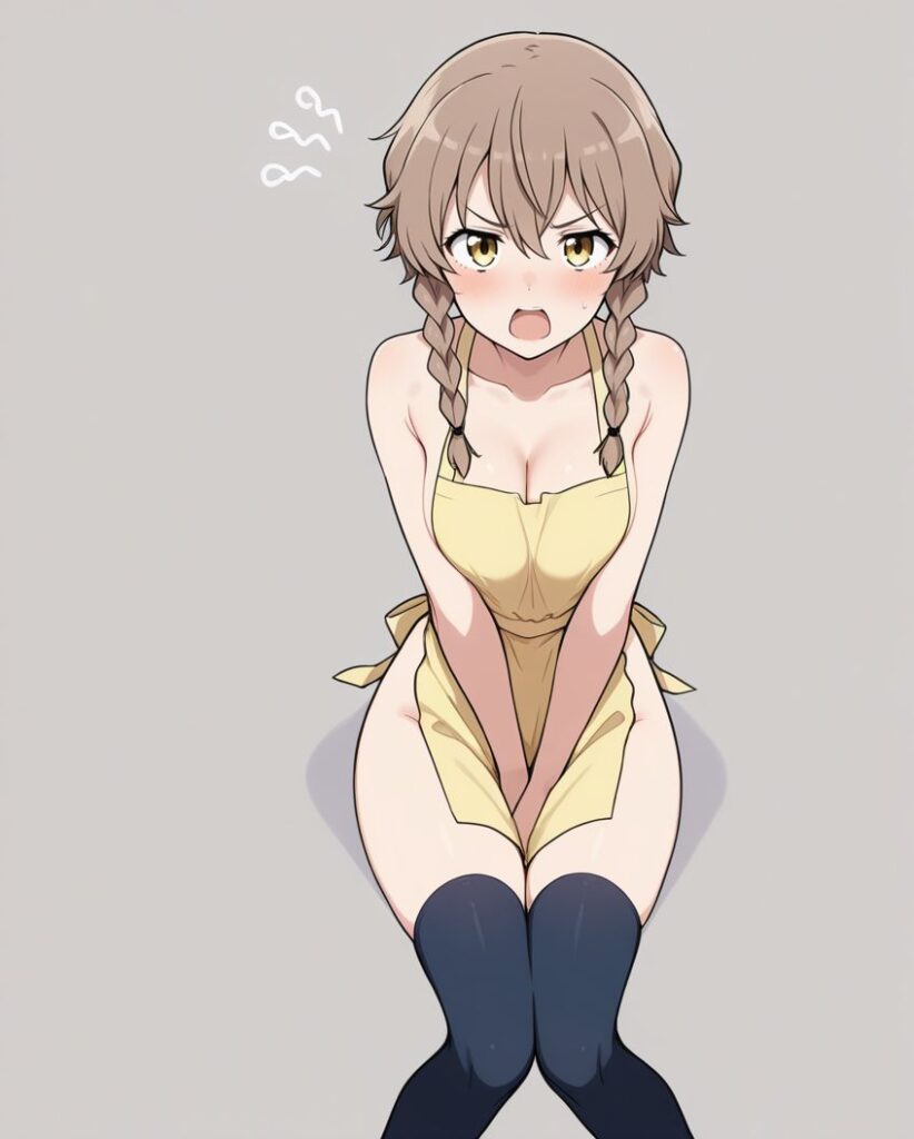 裸エプロンのエロ画像 6