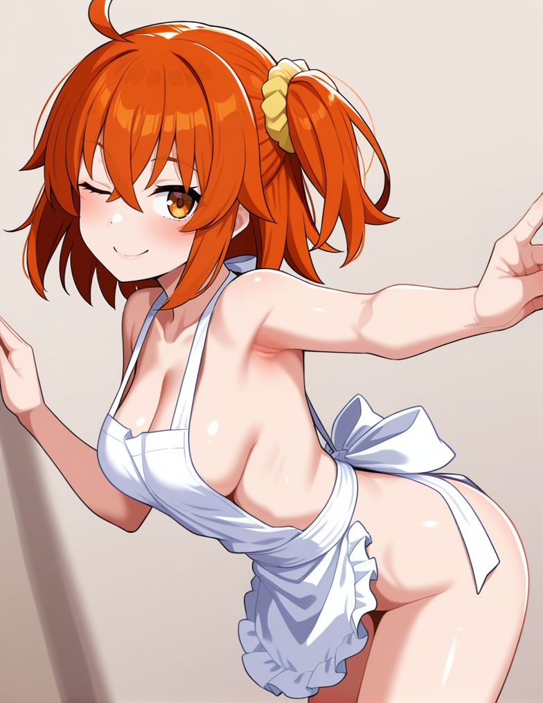 裸エプロンのエロ画像 8