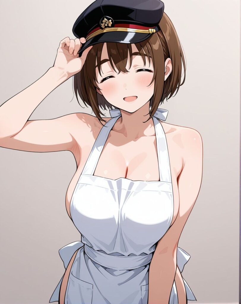 裸エプロンのエロ画像 10