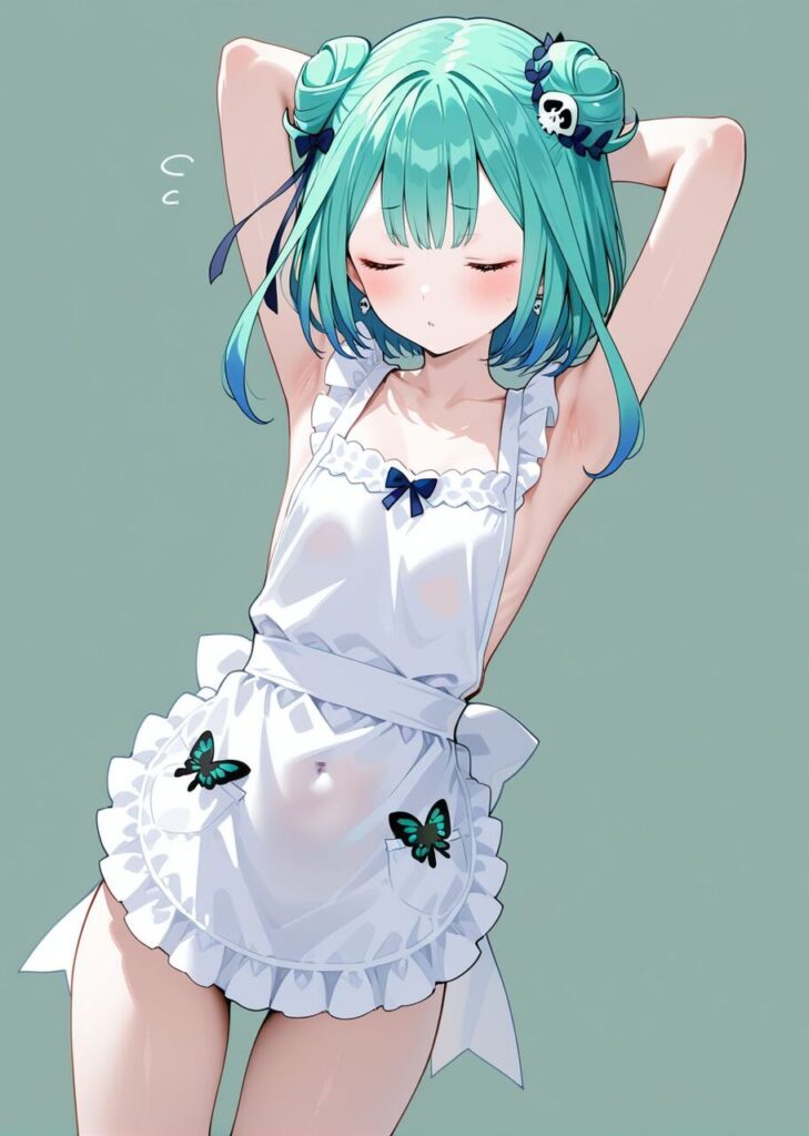 裸エプロンのエロ画像 14