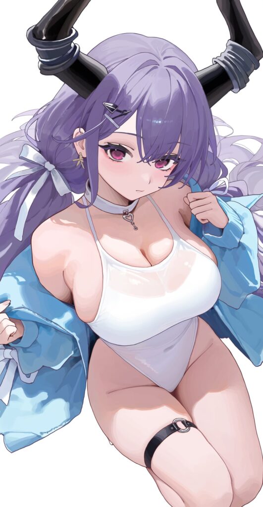紫髪のエロ画像 20