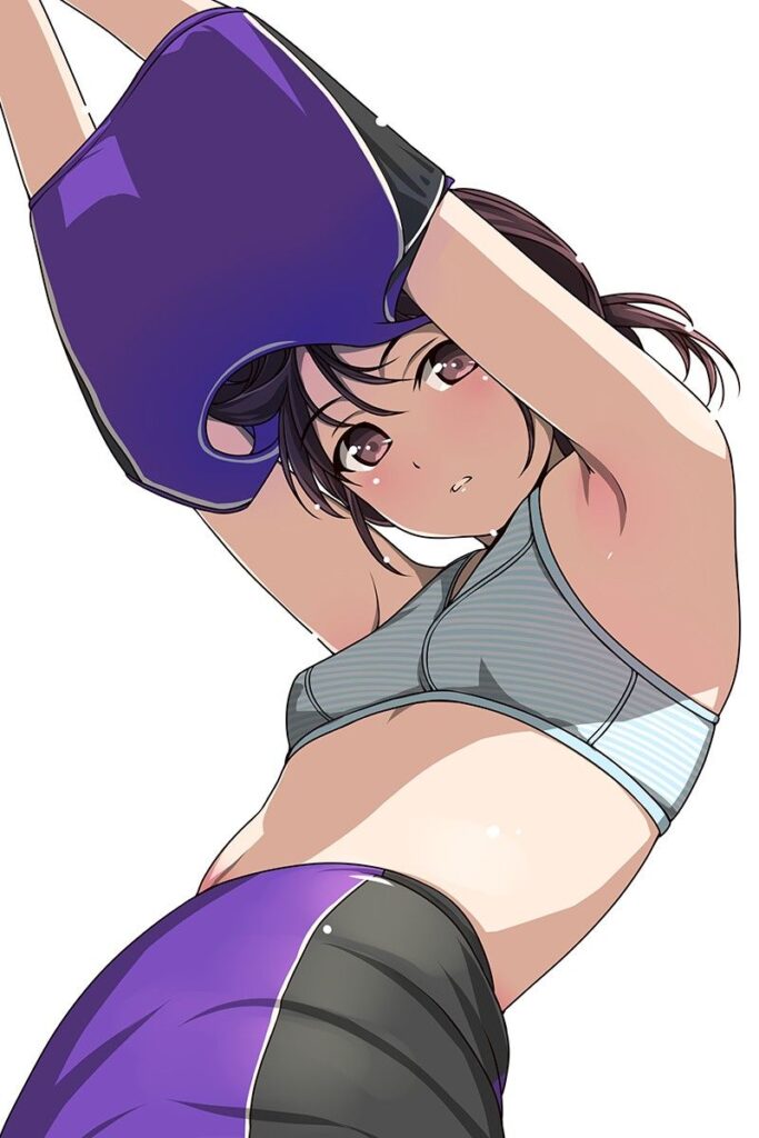 ローアングルの二次元エロ画像。 20枚