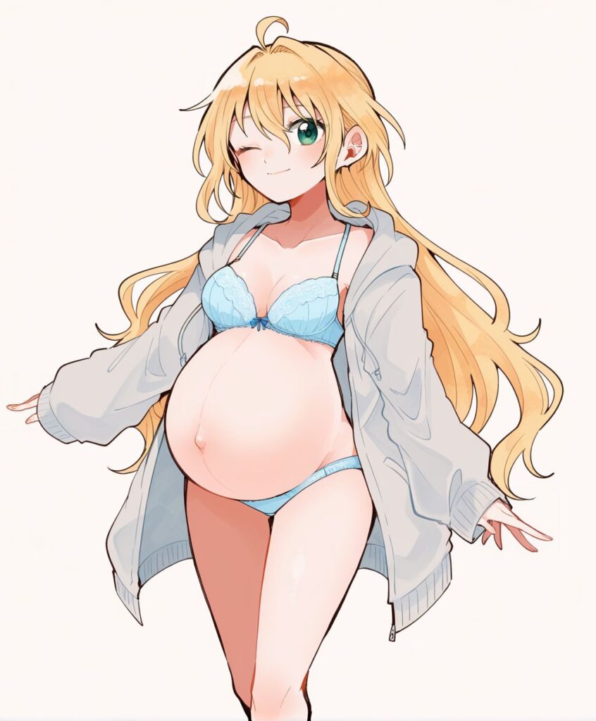 ボテ腹のエロ画像 11